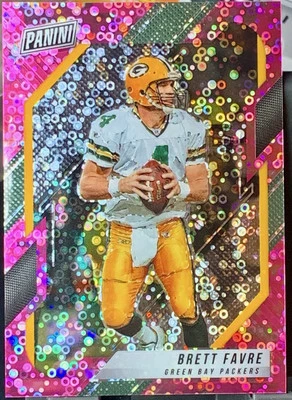 2021 Panini VIP Brett Favre #5 Disco Camo Pink No Huddle 40/50 Packers - Image 1 of 2