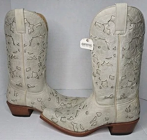 Size 8 Shyanne Women's Laser Cut Western Boots - Snip Toe - Picture 1 of 12