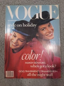 American Vogue US Vintage Magazin Dezember 1988 Anna Wintour Linda Evangelista - Bild 1 von 2