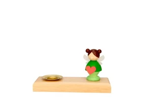 Kerzenhalter Fee mit Herz BxHxT 10x5x3,5cm NEU Kerzenständer Kerzenleuchter - Picture 1 of 1