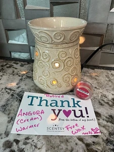 Scentsy Wachswärmer ANGORA + Gratis Wachs ~ NICHT MEHR PRODUZIERT DEMO BEIGE SKURRIL Arizona blass - Bild 1 von 11