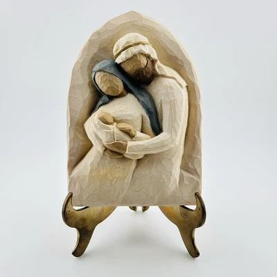 Willow Tree Holy Family Plaque “A Child Is Born” Artist Susan Lordi For Demdaco - Image 1 of 4