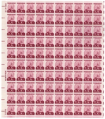 Scott #1290a Frederick Douglas Sheet of 100 Stamps - MNH P#31289 LL - Image 1 of 2