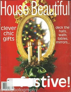 House Beautiful Magazine December 2000 Festive! Christmas Clever Chic Gifts - Foto 1 di 1