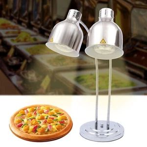 Heat Lamp Food Warmer Stand 2 Bulbs french Fried Food Warmer 250W Commercial USA - Picture 1 of 20