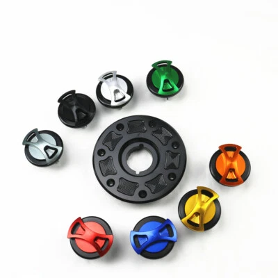 CNC Bow-tie Gas Fuel Tank Cap Cover For Kawasaki ZX-11 ZXR400 Ninja ZX 6R/9R GPz - Image 1 of 4