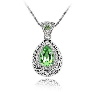 Great Gift Necklace Pendant Beautiful Elegant Jewelry w 100% Swarovski Crystal - Picture 1 of 6