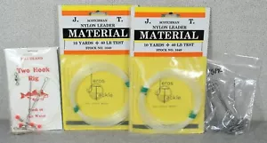 Lotto forniture da pesca vintage, materiale leader nylon 20 iarde 40 libbre test, ecc #715 - Foto 1 di 2