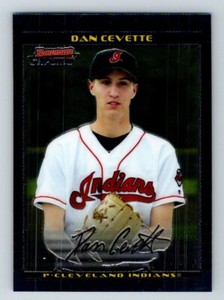 2002 Bowman Draft Picks & Prospects Chrome Dan Cevette RC Auto Cleveland Indians