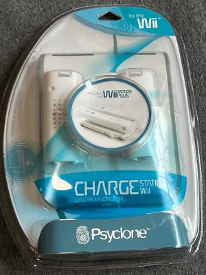 Psyclone Wii Dual Charge Station w/ Remote Control Batteries Motion Plus New - Image 1 of 4