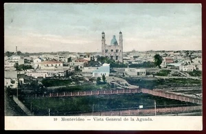 URUGUAY Montevideo Postcard 1910s Aguada Birds Eye View - Picture 1 of 2