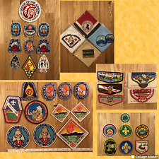 Lot of various Boy Scout and OA patches and neckerchiefs as described and shown