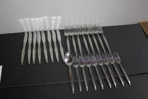 Lot Of 25 PCs International 1847 Rogers Stainless Steel CONCEPT Flatware - Picture 1 of 6