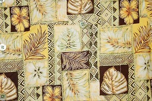 Camisa grande hawaiana Luau estampado floral tapa 100 % algodón fino césped S/S para hombre - Imagen 1 de 5