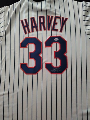 MATT HARVEY signed NY METS MAJESTIC (size M) JERSEY PSA/DNA CERT - Image 1 of 4