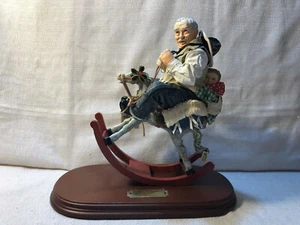 Norman Rockwell Clothique Colección Abuelo en Riendas Estatuilla Navidad 12.5" - Imagen 1 de 8
