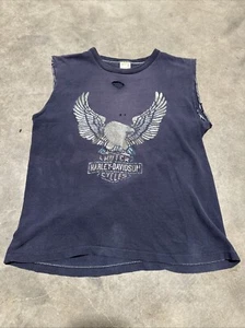 Vintage 80’s Harley Davidson Eagle Emblem Shirt - Picture 1 of 6