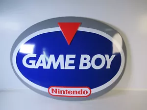 Insegna vinile originale Nintendo GameBoy promozionale chiosco negozio display 28x18 - Foto 1 di 6