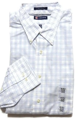 Chaps Mens Classic Fit Dress Shirt Long Sleeve Wrinkle Free Size 16-16.5" 32/33 - Image 1 of 3