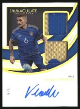 2022-23 Immaculate Dual Swatch Autographs Gold Marco Verratti Auto /5