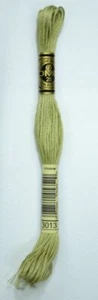 DMC Stranded Cotton Embroidery Floss, Colour 3013 Light Khaki Green - Picture 1 of 1