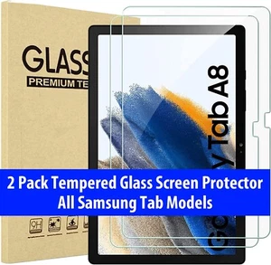 2x Tempered Glass For Samsung Galaxy Tab A8 A7 Lite S8 Ultra T720 T590 T830 T500 - Picture 1 of 62