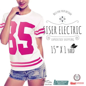 Vinilo de transferencia de calor eléctrico Siser Easyweed 15" X 1 yarda - Imagen 1 de 27