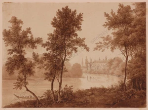 Rose d'Osterwald (1795-1831) "View of Palace Park", Drawing, Early 19th C. (m) - Picture 1 of 7