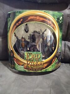 LORD OF THE RINGS Fellowship Ring MERRY & PIPPIN MORIA ORC 3 Pack LOTR TOYBIZ