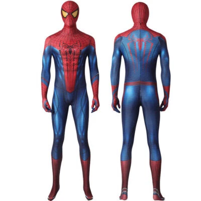 The Amazing Spiderman Jumpsuit Cosplay 3D Costume Zentai Suit Halloween Adult - Image 1 of 4