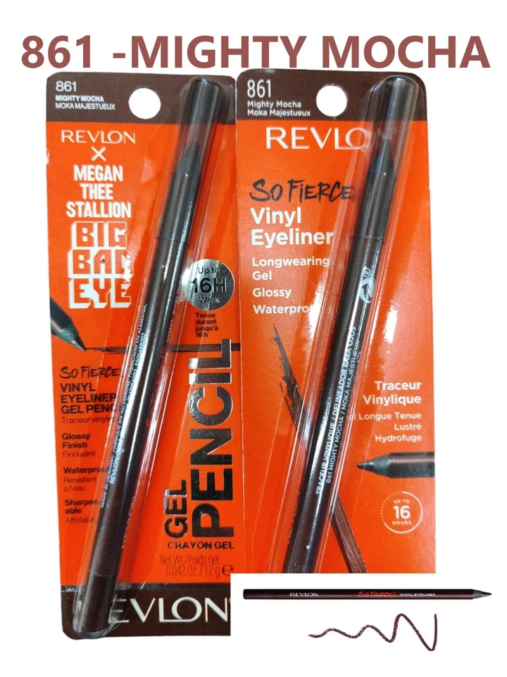 Revlon 16hr So Fierce Vinyl Eye Liner  #861 Midnight MOCHA- LOT OF 2 - Image 1 of 1