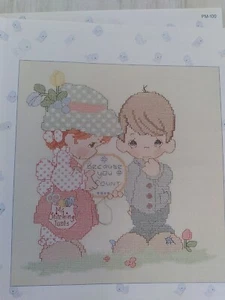 Precious Moments Because You Count Cross Stitch PATTERN Fold Out Leaflet - Picture 1 of 1