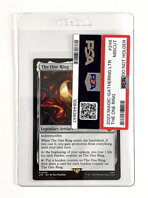 Magic The Gathering LTR - Tales of Middle-Earth #246 The One Ring - PSA MISCUT - Image 1 of 4