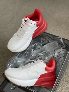 Alexander McQueen Pelle S.Gomma White/red Size UK7 - Picture 1 of 4