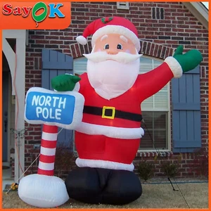 Aufblasbarer Weihnachtsmann Weihnachten Spielzeug Weihnachtsdeko für Werbung Party - Bild 1 von 11