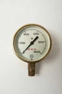 Vintage NOS USG Gauge 10000 lb (P2L-4) USG Welding Regulator Pressure Gage 10K - Picture 1 of 5