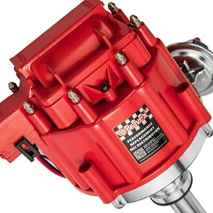 Red HEI Distributor 65K Coil for Chevy SBC/BBC 283-454, 7500RPM High Perf - Picture 1 of 6