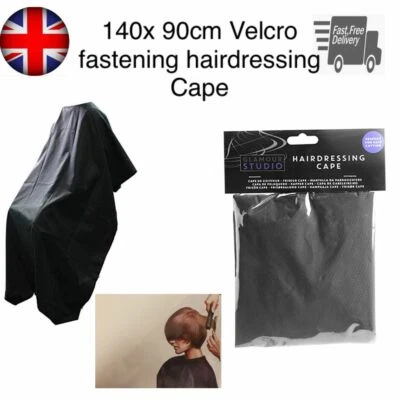 GLAMOUR STUDIO GRUNDLEGENDE FRISEURE HAARSCHNEIDEN FRISEURE FÄRBEN UMHANG SALONKLEID ERWACHSENE KINDER SCHWARZ