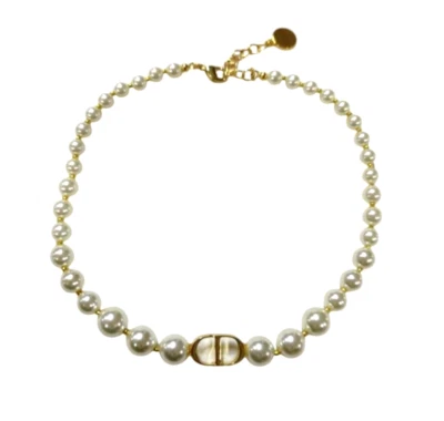 Auténtico Collar Gargantilla Christian DIOR 30 Perlas Montaigne Foto 1 de 4