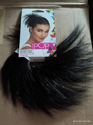 Envoltura emplumada Hairdo By Pop color R2 negro ébano  Foto 1 de 4