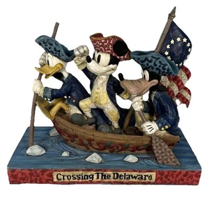 Disney Traditions Jim Shore Unstoppable Heroes Crossing Delaware Figurine Used - Picture 1 of 23