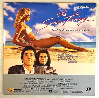 The Sure Thing, Laserdisc *LIKE NEW* John Cusack, a Rob Reiner film - Imagem 1 de 4