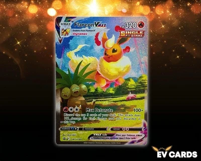 Pokémon TCG - Flareon VMAX SWSH180 Sword & Shield Promo Card Alt Art Holo | NM - Image 1 of 3