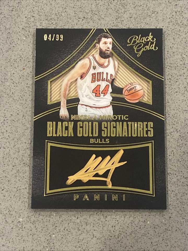 2015 Black Gold Signatures /99 NIKOLA MIROTIC sweet High End GOLD AUTOGRAPH Auto - Image 1 of 2