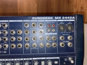 Behringer Eurodesk MX2442A 24 Channel Mixing Console TESTED very nice condition - Picture 1 of 21