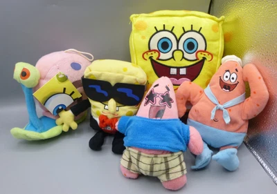 SpongeBob SquarePants Bundle of 5 Soft Plush Toys Tuxedopants Patric Gary Snail - Image 1 of 4