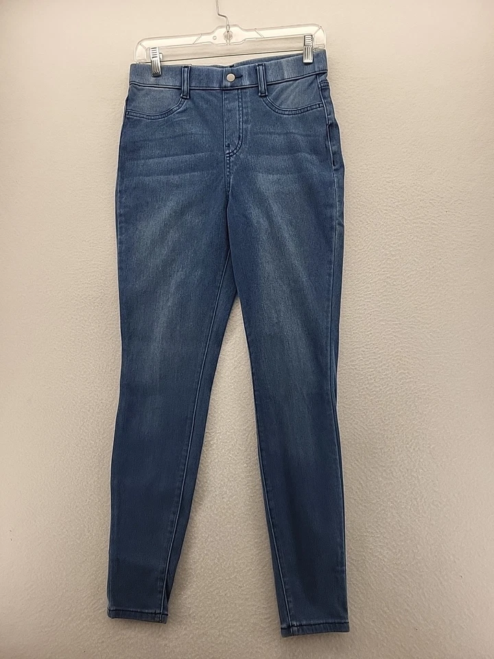 Time And True Jegging Fitted Med Blue Denim High Rise Stretch Size S (4-6)