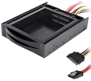 DYNAMODE - Hot Swap Dual 2.5" SATA Drive Bay with 3.5" Chassis - Picture 1 of 1