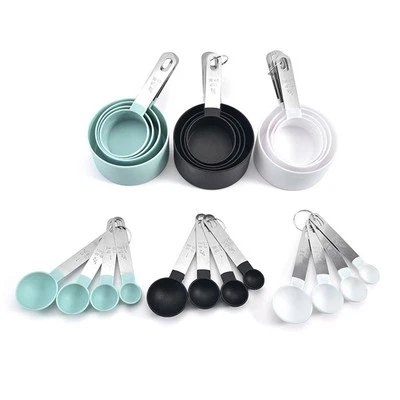 Compact Stainless Steel Measuring Cups Spoons Set 4pcs for Space Saving Storage - Image 1 of 4