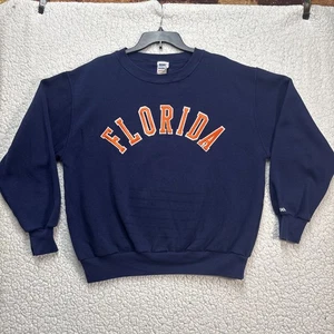 Vintage Bike Florida Alligatoren besticktes Sweatshirt Pullover blau Gr. XL - Bild 1 von 8